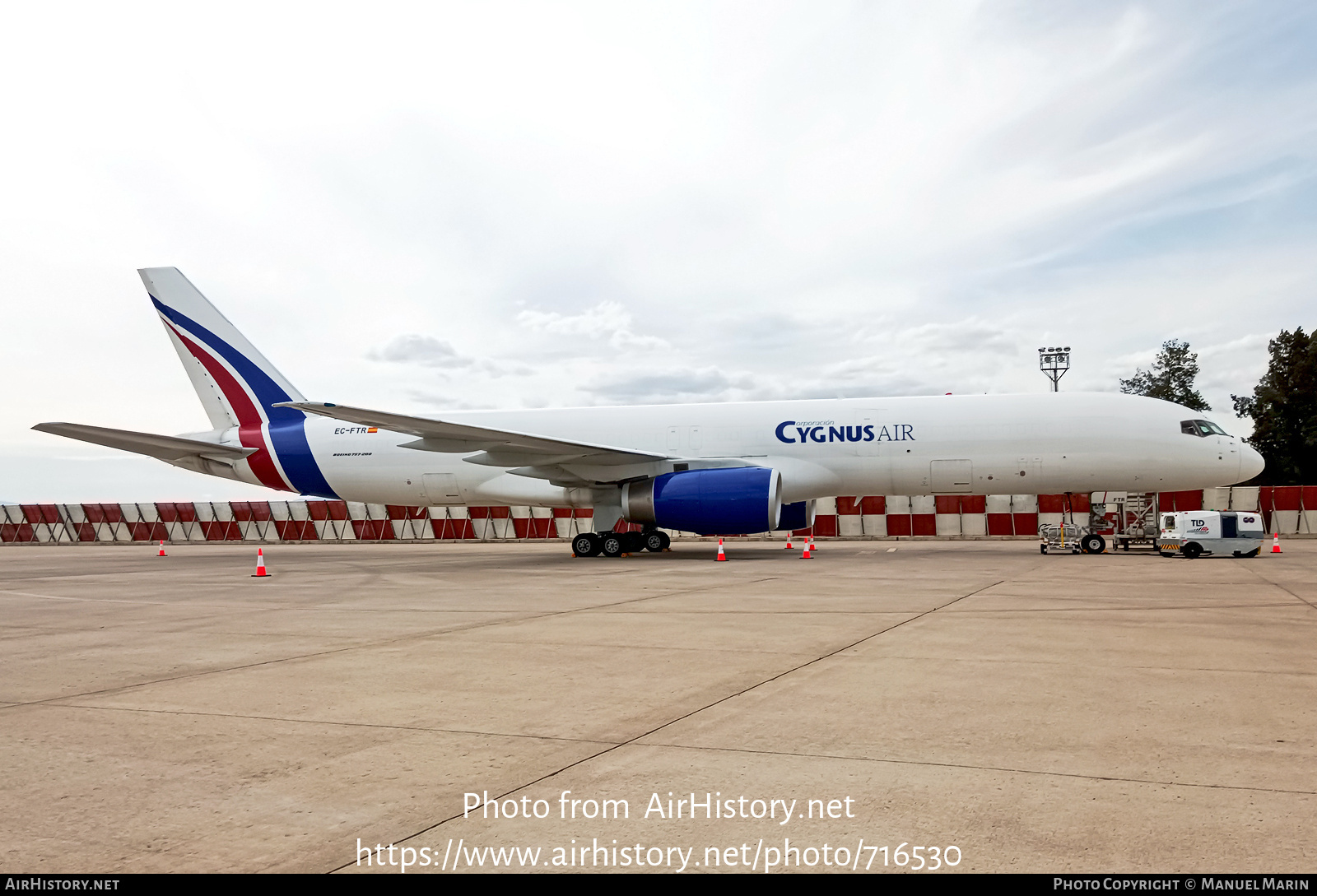 Aircraft Photo of EC-FTR | Boeing 757-256(PCF) | Cygnus Air | AirHistory.net #716530