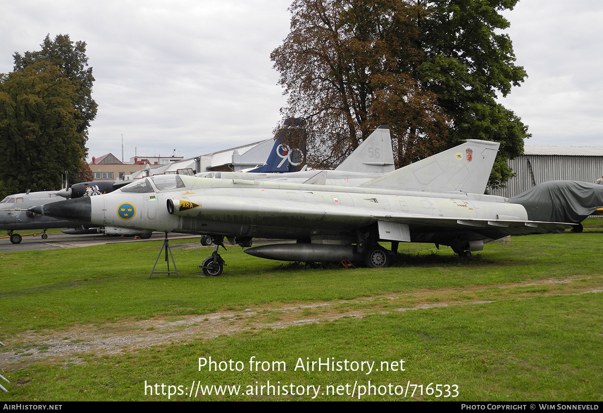 Aircraft Photo of 35518 | Saab J35F-2 Draken | Sweden - Air Force | AirHistory.net #716533