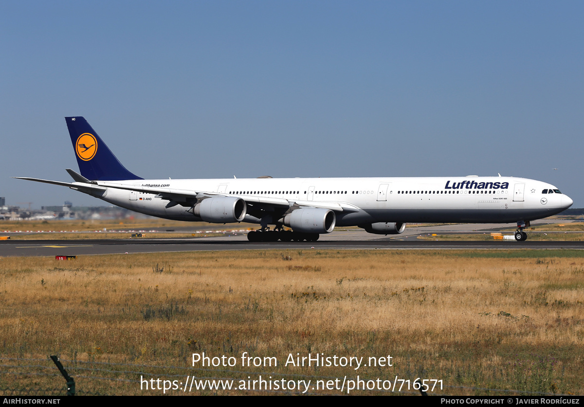 Aircraft Photo of D-AIHO | Airbus A340-642 | Lufthansa | AirHistory.net #716571