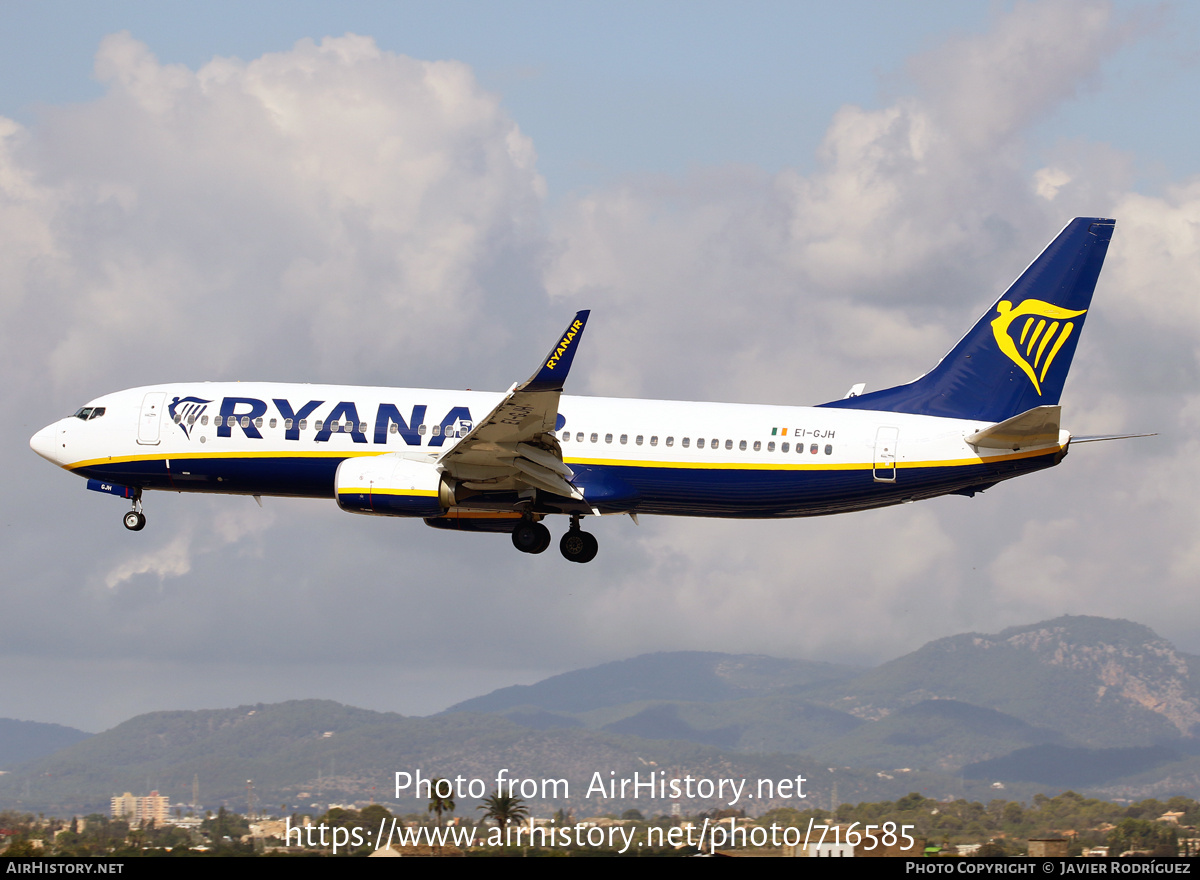 Aircraft Photo of EI-GJH | Boeing 737-800 | Ryanair | AirHistory.net #716585