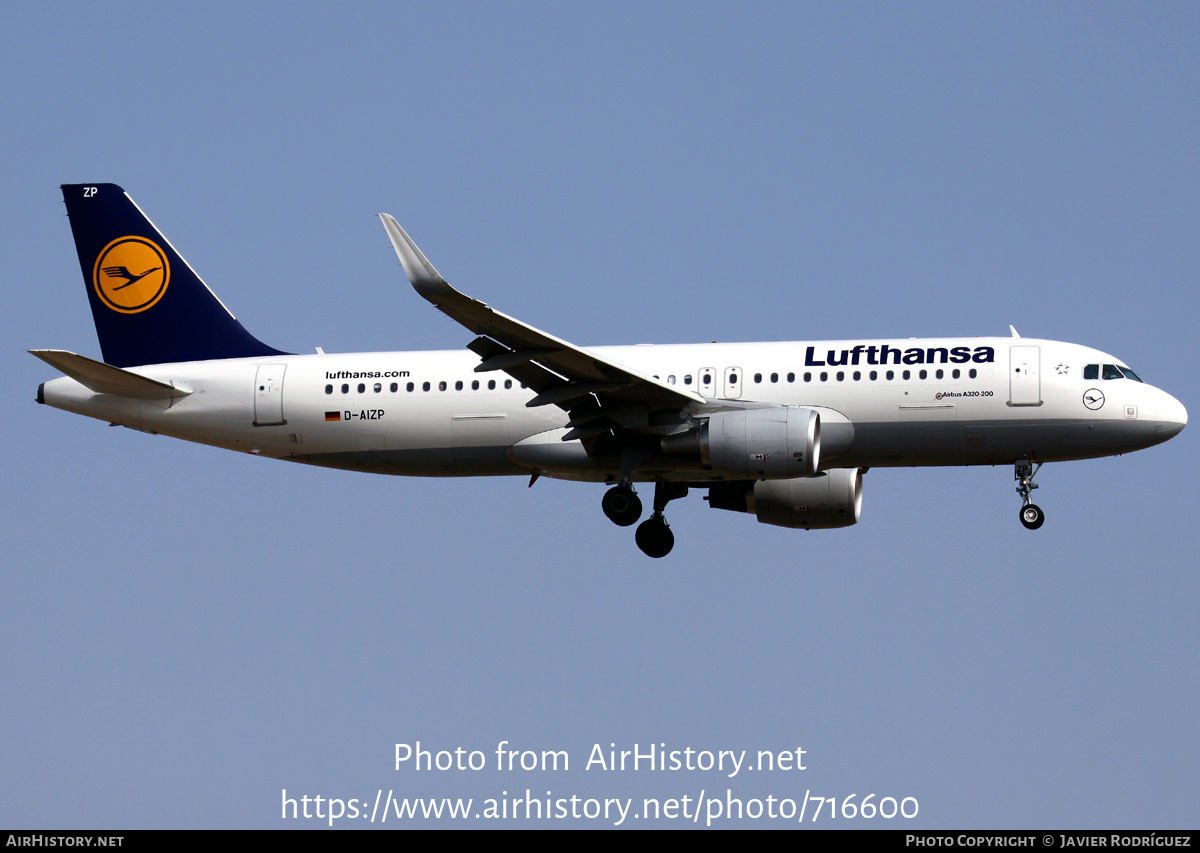 Aircraft Photo of D-AIZP | Airbus A320-214 | Lufthansa | AirHistory.net #716600