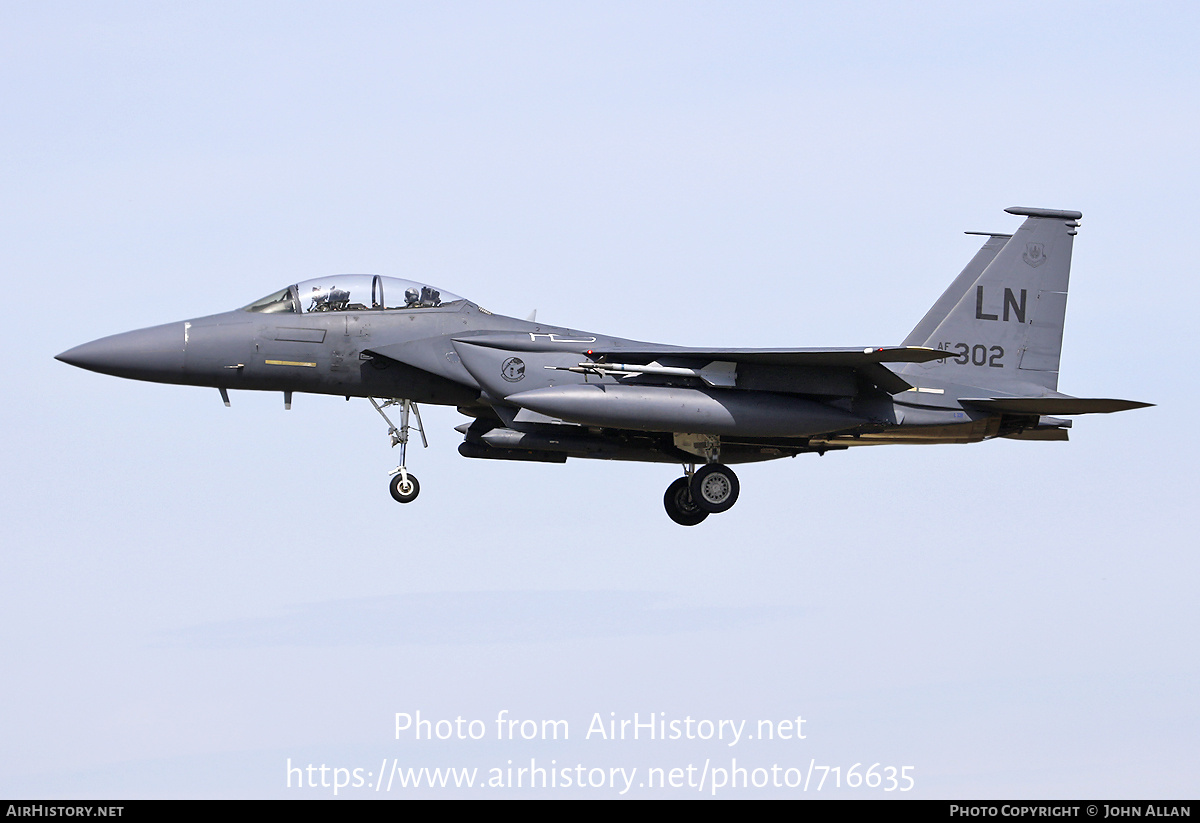 Aircraft Photo of 91-0302 / AF91-302 | McDonnell Douglas F-15E Strike Eagle | USA - Air Force | AirHistory.net #716635