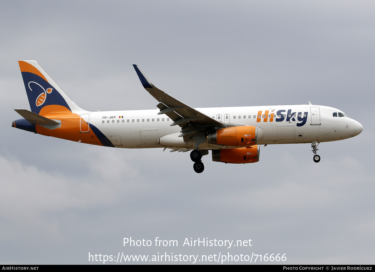 Aircraft Photo of YR-JOY | Airbus A320-232 | HiSky | AirHistory.net #716666