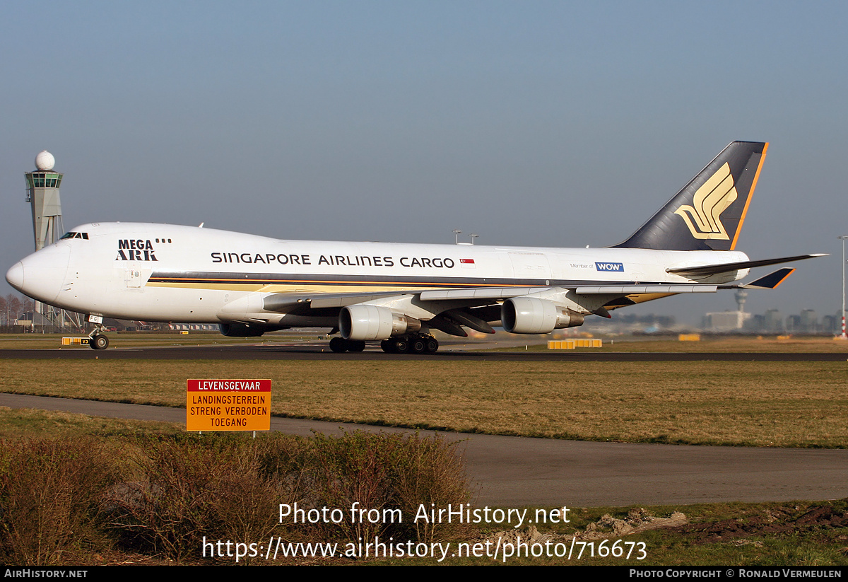 Aircraft Photo of 9V-SFG | Boeing 747-412F/SCD | Singapore Airlines Cargo | AirHistory.net #716673