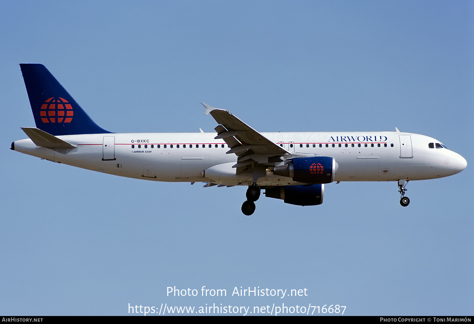 Aircraft Photo of G-BXKC | Airbus A320-214 | AirWorld | AirHistory.net #716687