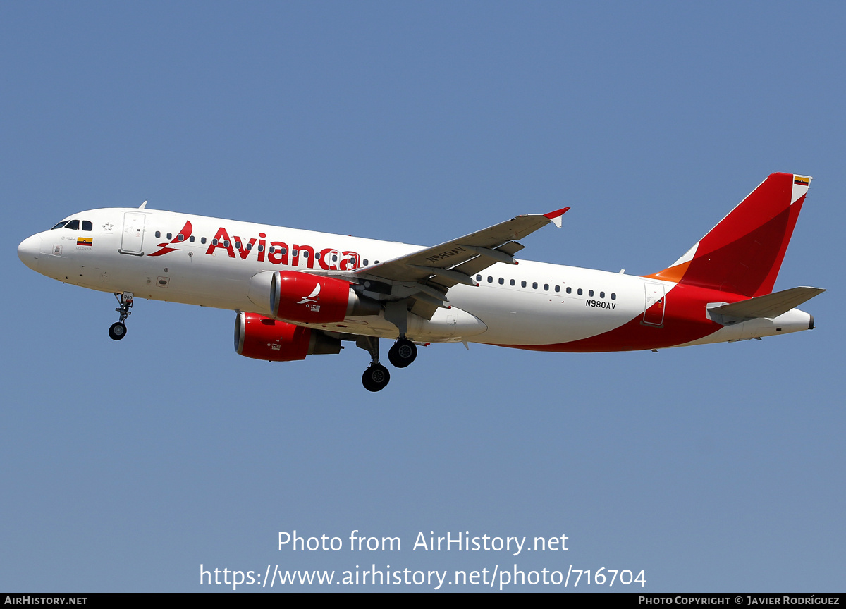 Aircraft Photo of N980AV | Airbus A320-214 | Avianca | AirHistory.net #716704