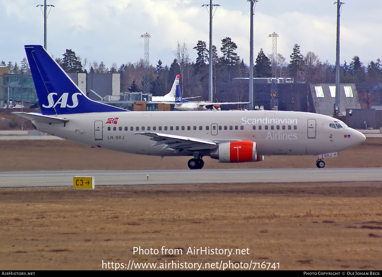 Aircraft Photo of LN-BRJ | Boeing 737-505 | Scandinavian Airlines - SAS | AirHistory.net #716741