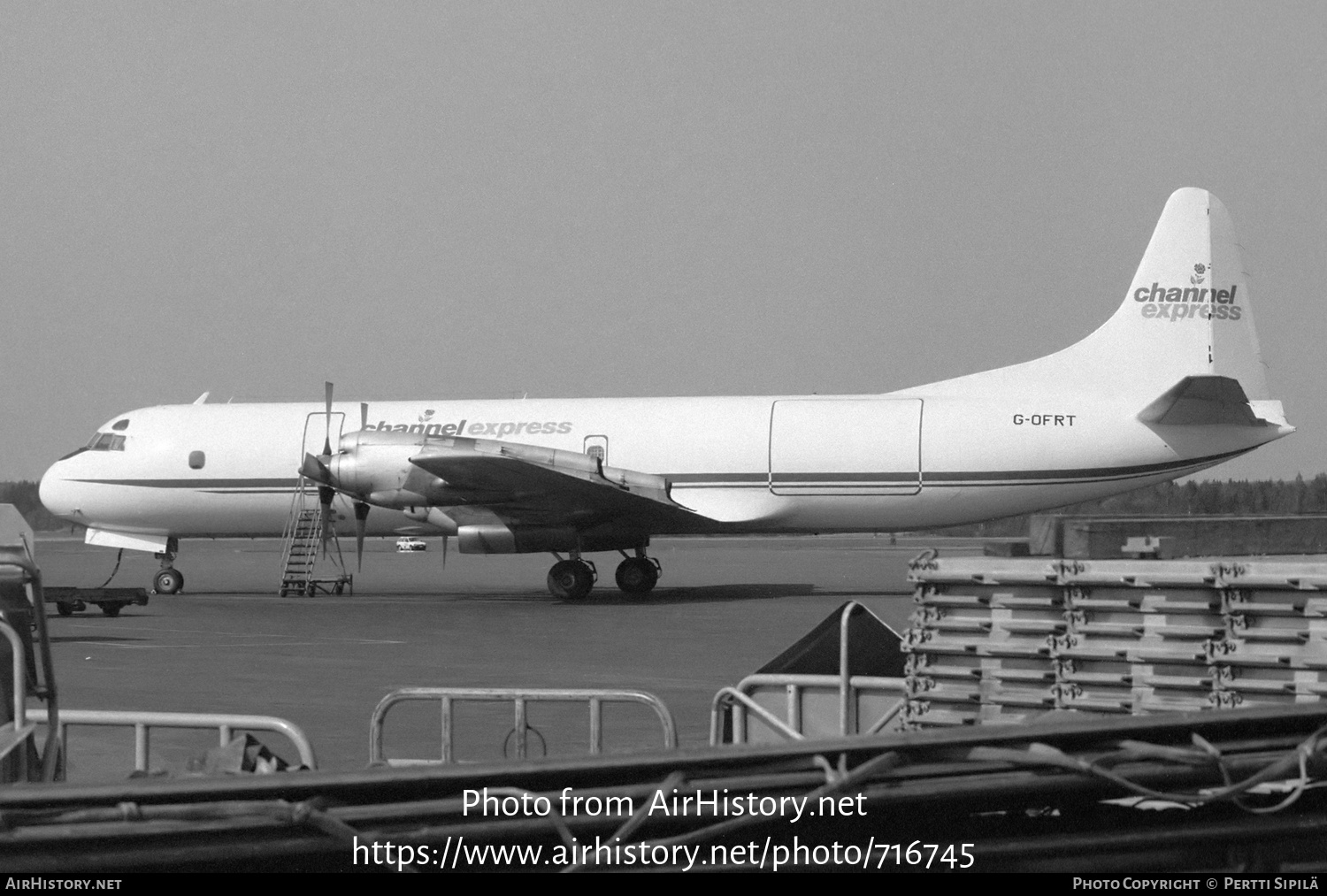 Aircraft Photo of G-OFRT | Lockheed L-188C(F) Electra | Channel Express | AirHistory.net #716745