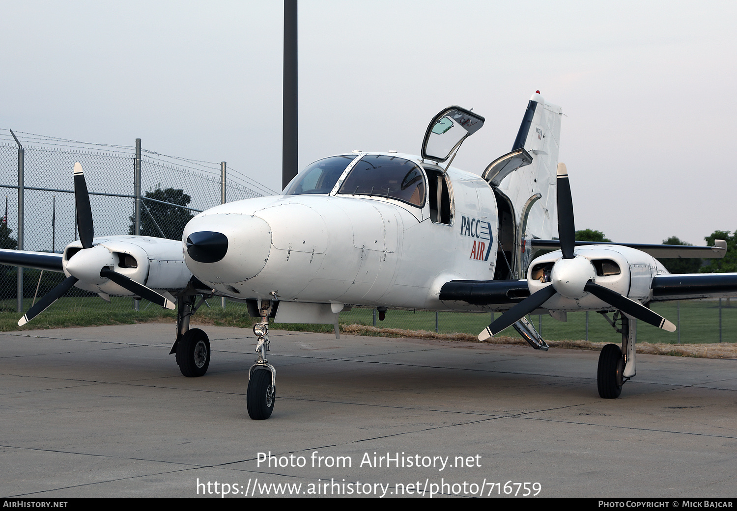 Aircraft Photo of N6384X | Cessna 402B | PACC AIR | AirHistory.net #716759