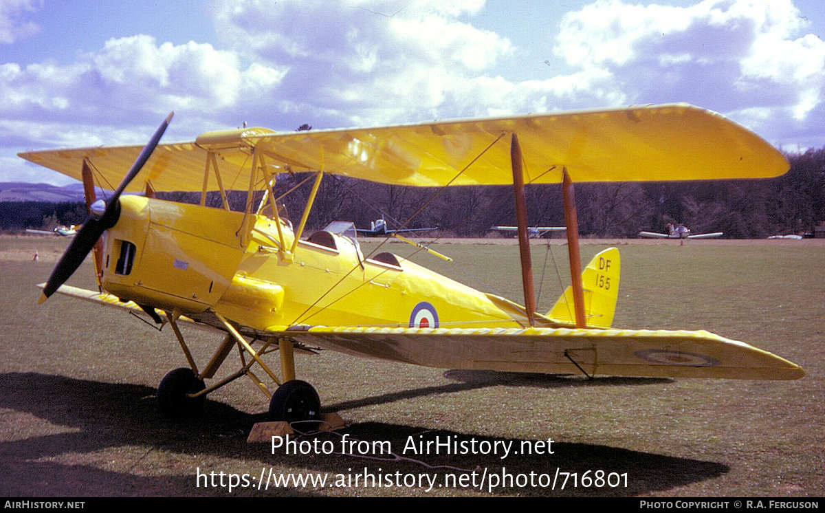 Aircraft Photo of G-ANFV / DF155 | De Havilland D.H. 82A Tiger Moth II | UK - Air Force | AirHistory.net #716801