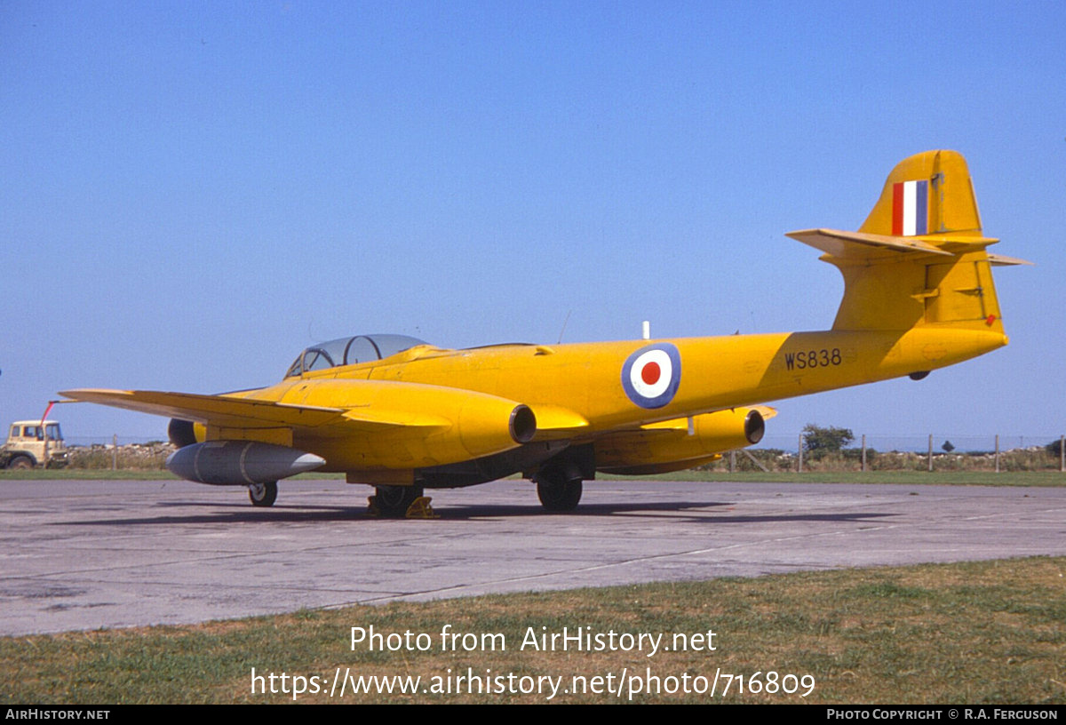 Aircraft Photo of WS838 | Gloster Meteor NF14 | UK - Air Force | AirHistory.net #716809