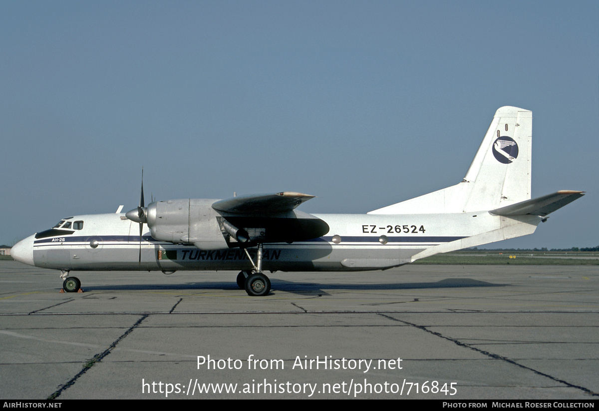 Aircraft Photo of EZ-26524 | Antonov An-26 | Turkmenistan Airlines | AirHistory.net #716845