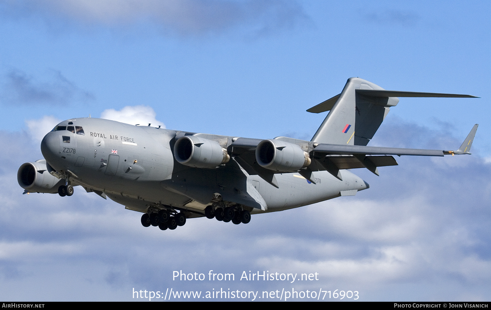 Aircraft Photo of ZZ178 | Boeing C-17A Globemaster III | UK - Air Force | AirHistory.net #716903