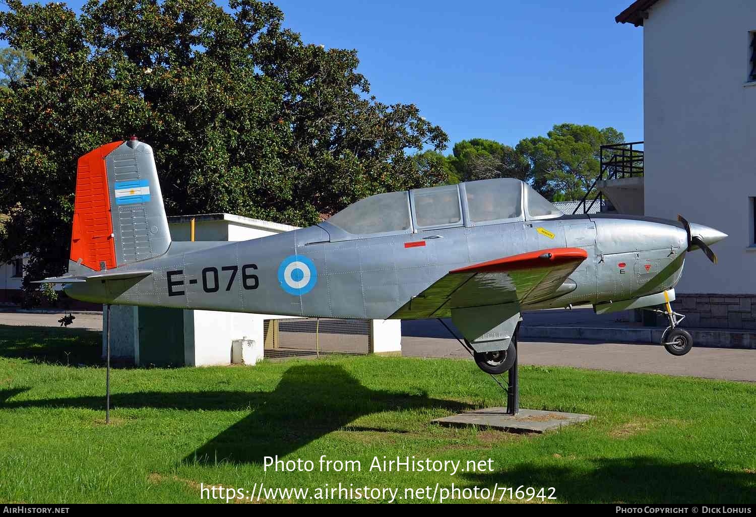 Aircraft Photo of E-076 | Beech B45 Mentor | Argentina - Air Force | AirHistory.net #716942