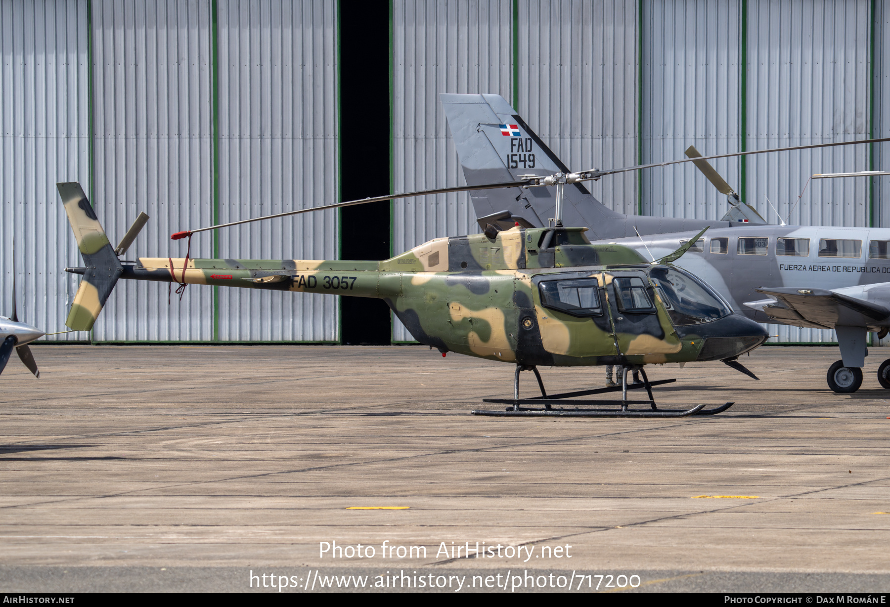 Aircraft Photo of 3057 / FAD 3057 | Bell CH-136 Kiowa (206A-1/COH-58A) | Dominican Republic - Air Force | AirHistory.net #717200