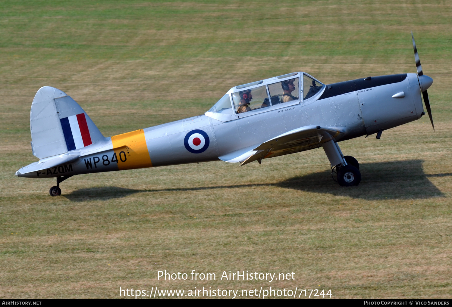 Aircraft Photo of F-AZQM / WP840 | De Havilland Canada DHC-1 Chipmunk Mk22 | UK - Air Force | AirHistory.net #717244