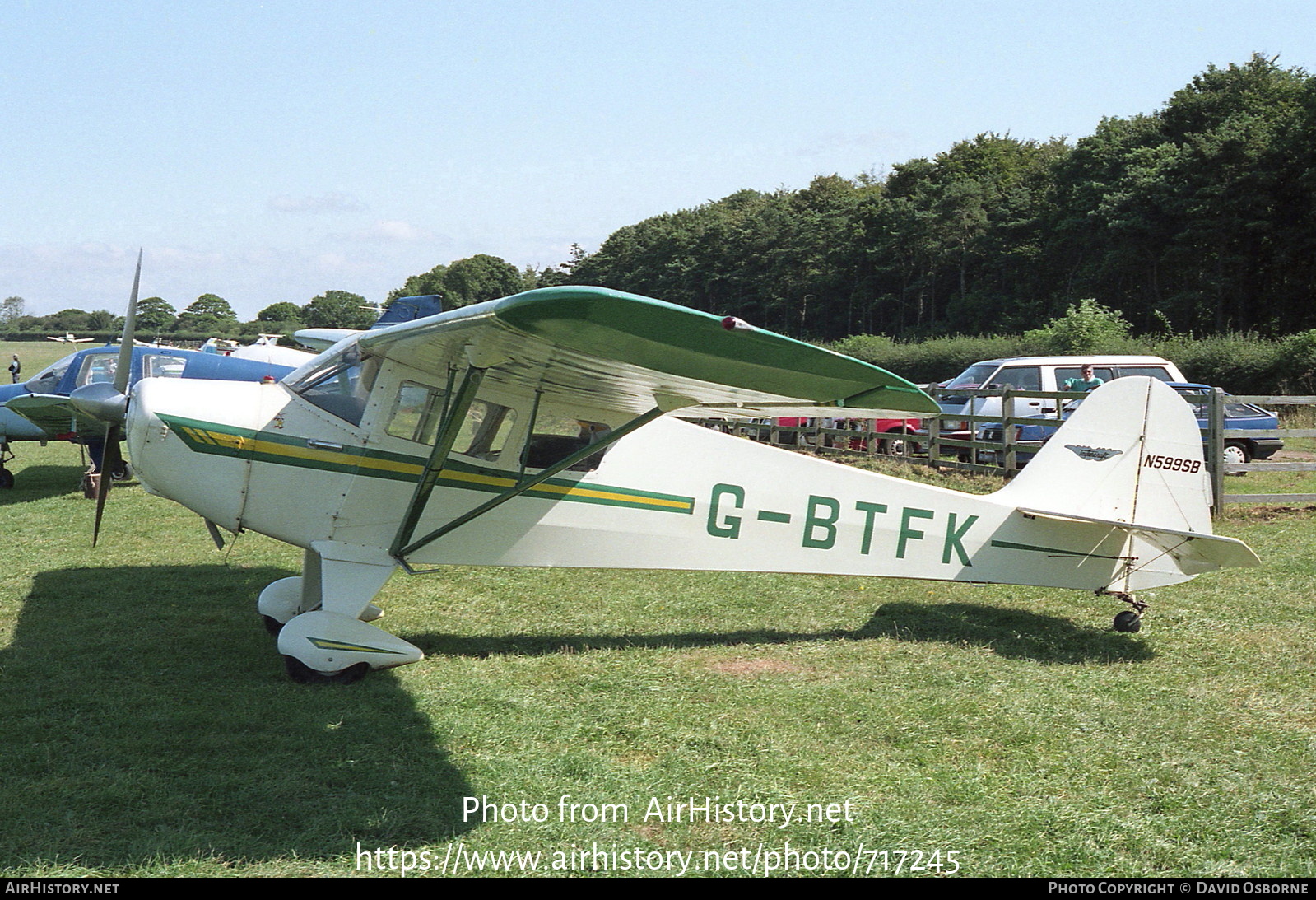 Aircraft Photo of G-BTFK / N599SB | Taylorcraft BC-12D Twosome | AirHistory.net #717245