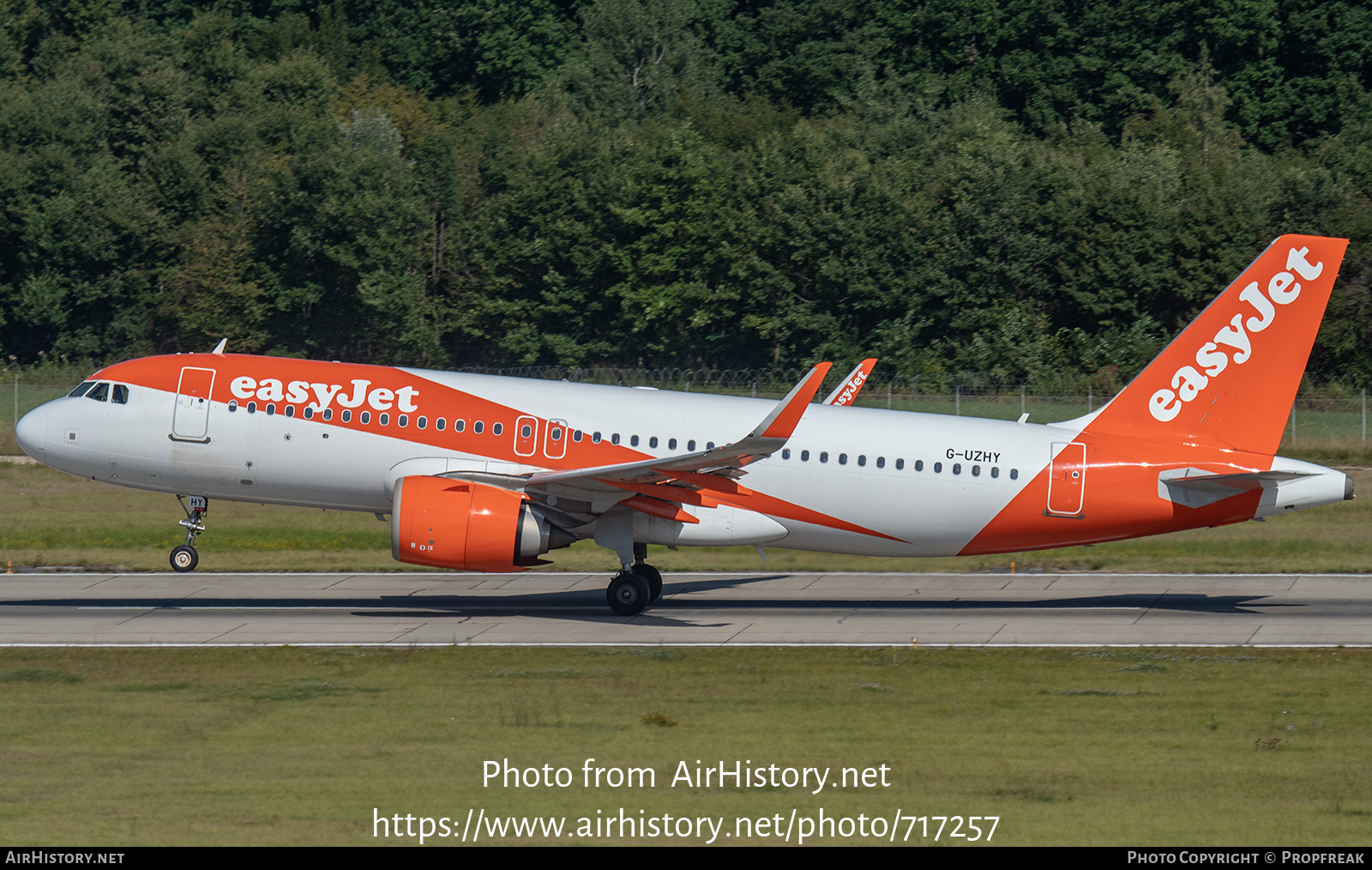 Aircraft Photo of G-UZHY | Airbus A320-251N | EasyJet | AirHistory.net #717257