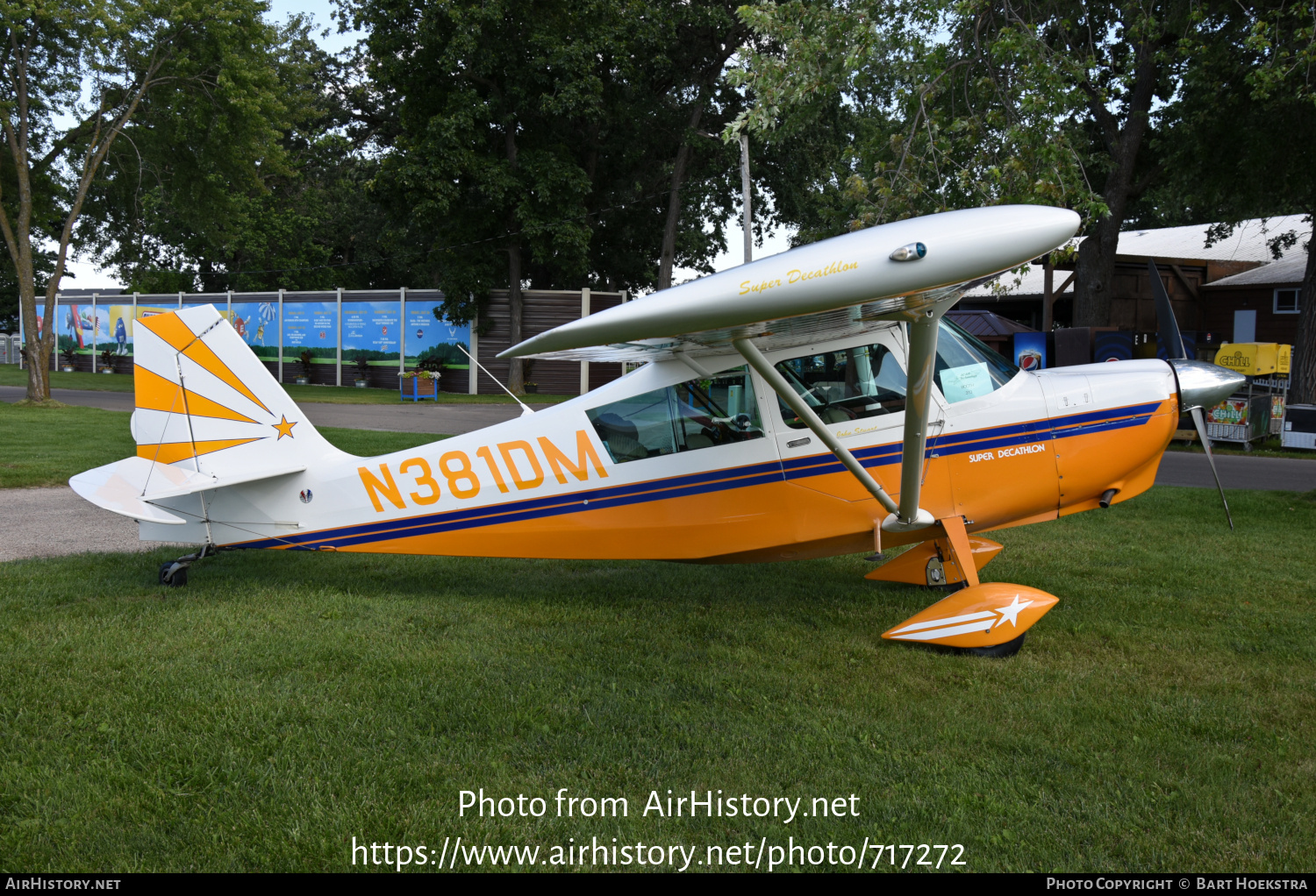 Aircraft Photo of N381DM | American Champion 8KCAB-180 Super Decathlon | AirHistory.net #717272