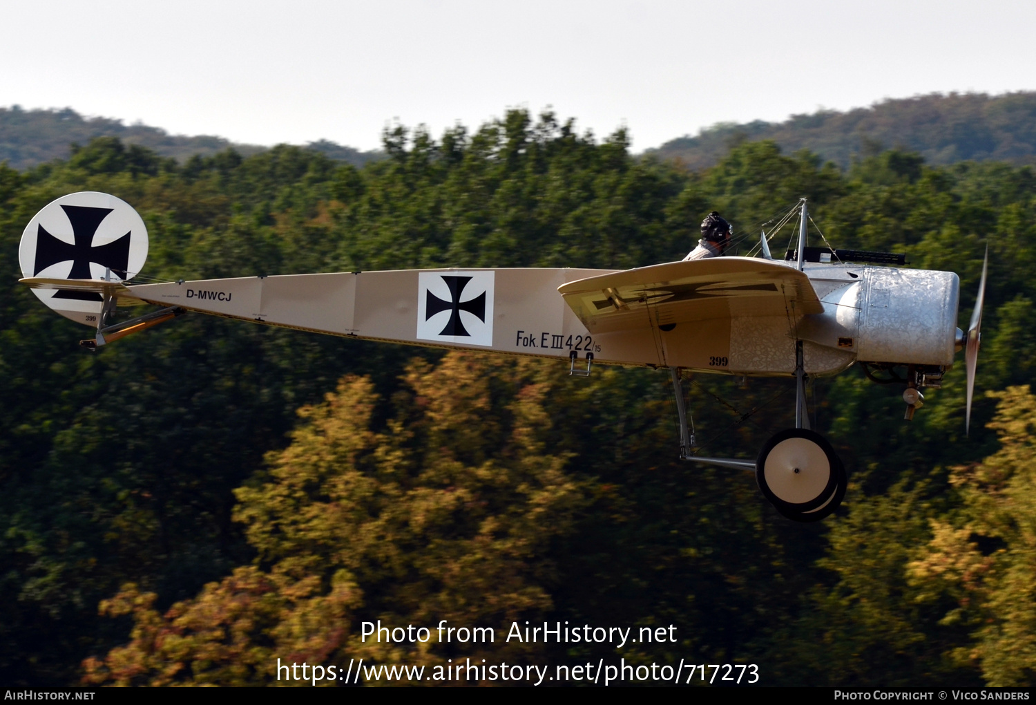 Aircraft Photo of D-MWCJ / 422/15 | Fokker E.III Eindecker Replica | Germany - Air Force | AirHistory.net #717273