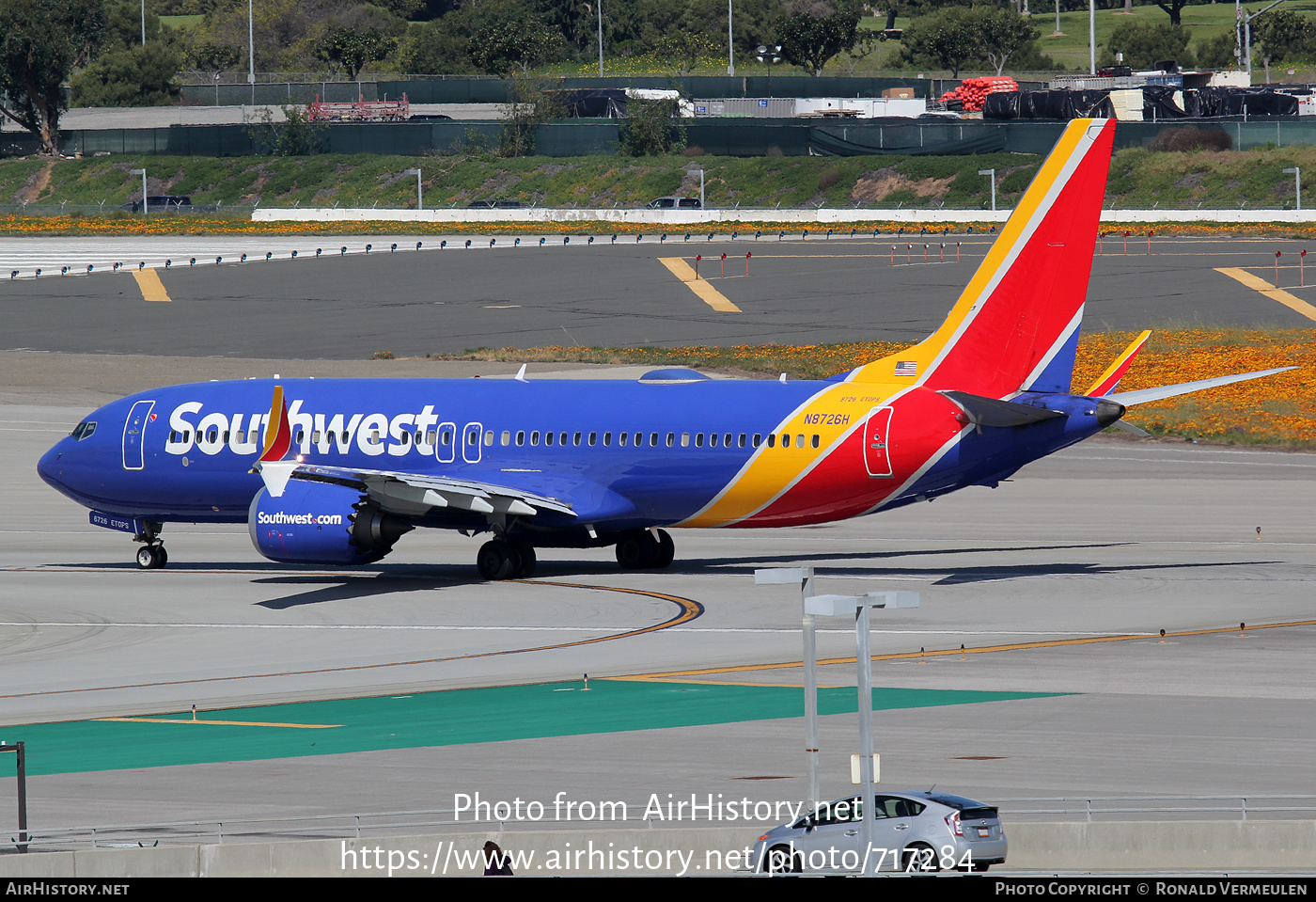 Aircraft Photo of N8726H | Boeing 737-8 Max 8 | Southwest Airlines | AirHistory.net #717284