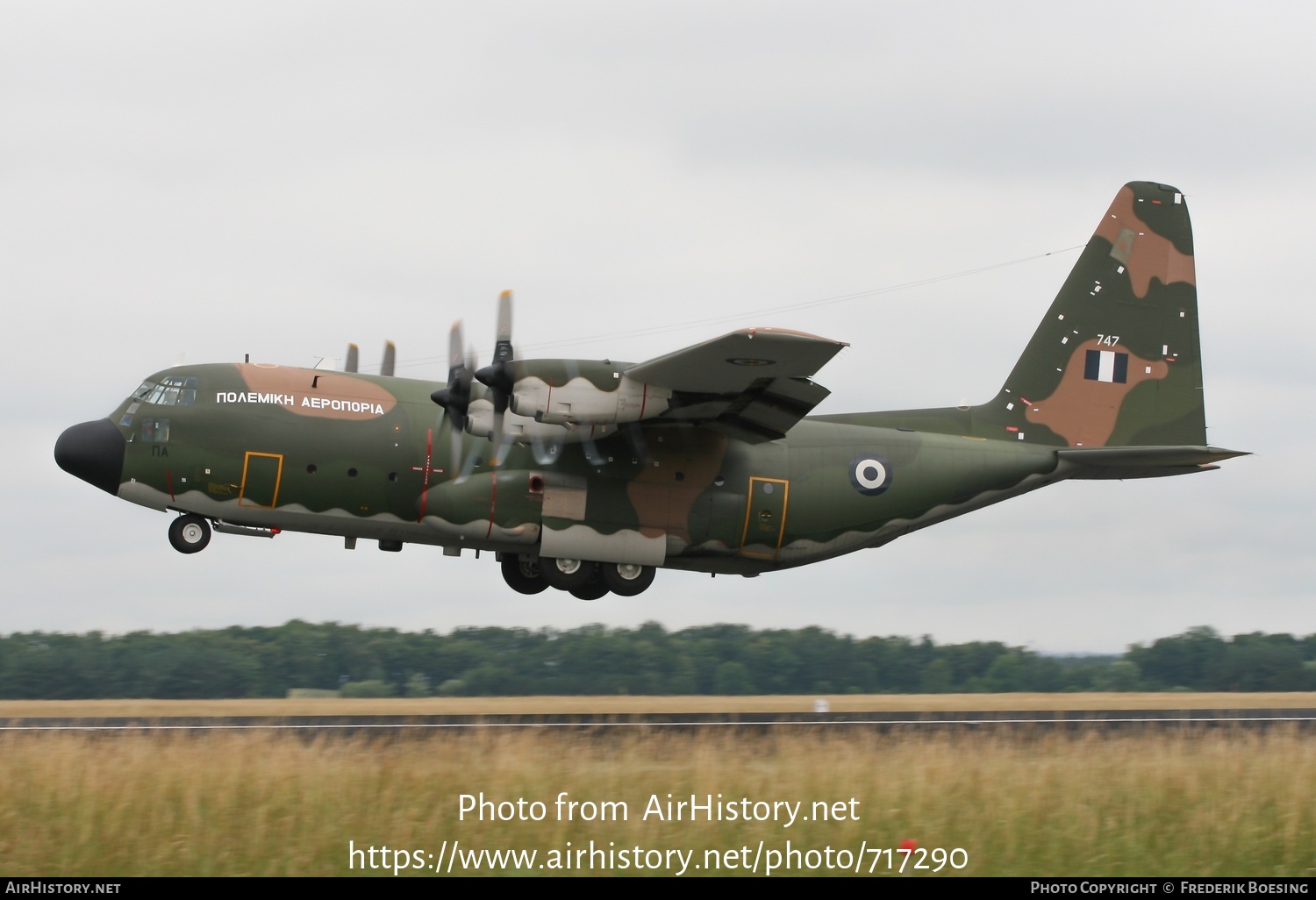 Aircraft Photo of 747 | Lockheed C-130H Hercules | Greece - Air Force | AirHistory.net #717290