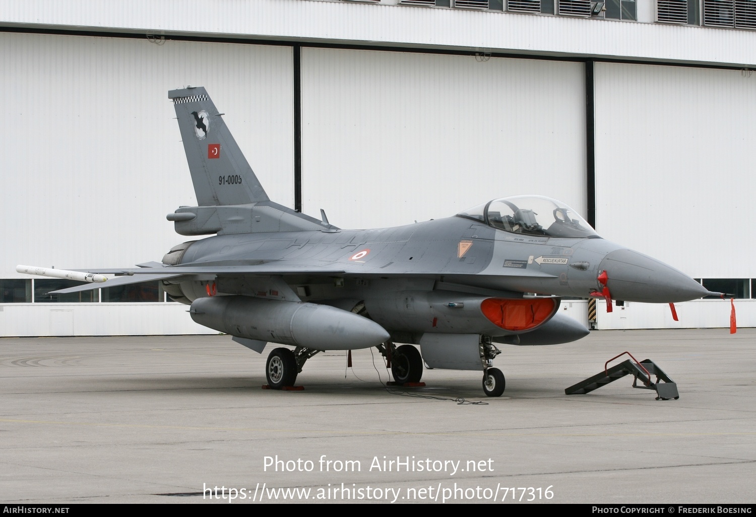 Aircraft Photo of 91-0005 | General Dynamics F-16C Fighting Falcon | Turkey - Air Force | AirHistory.net #717316