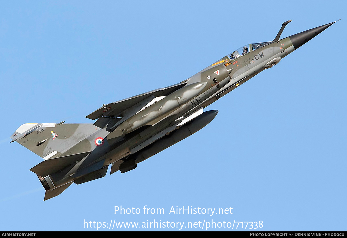 Aircraft Photo of 658 | Dassault Mirage F1CR | France - Air Force | AirHistory.net #717338