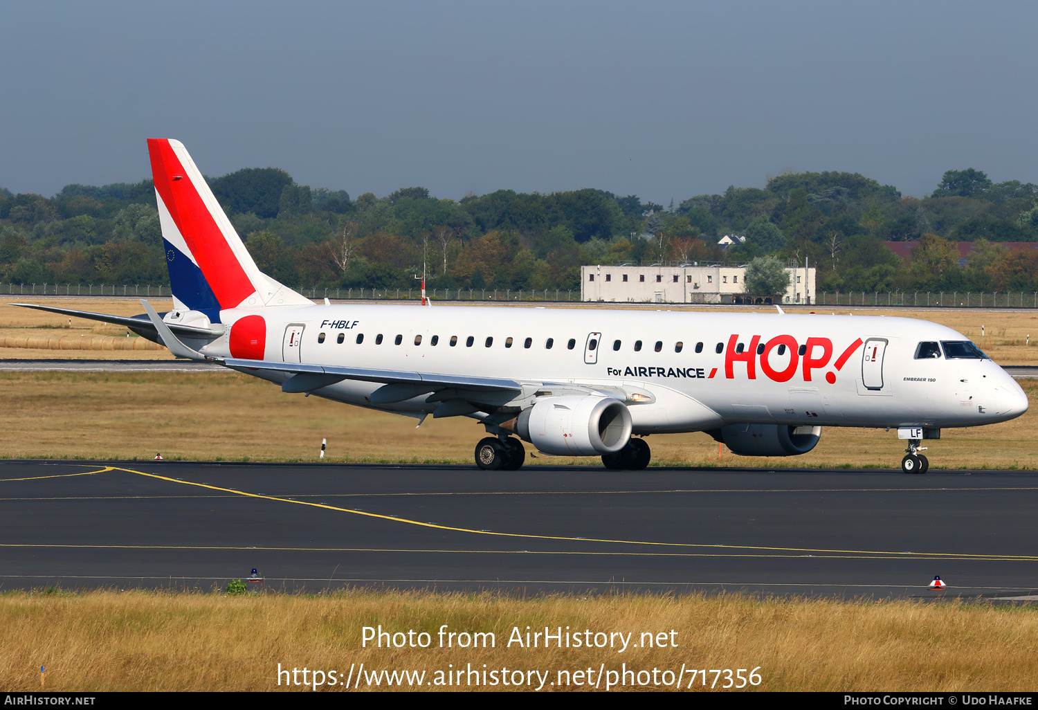 Aircraft Photo of F-HBLF | Embraer 190LR (ERJ-190-100LR) | Hop! | AirHistory.net #717356