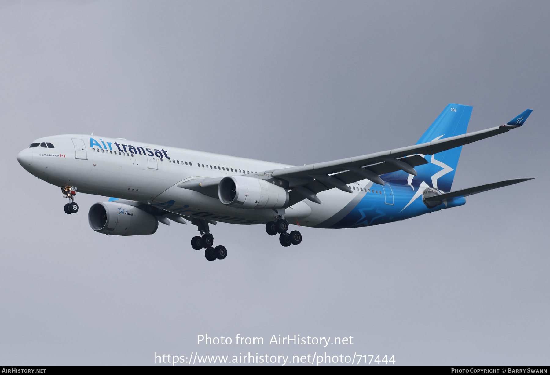 Aircraft Photo of C-GTSZ | Airbus A330-243 | Air Transat | AirHistory.net #717444