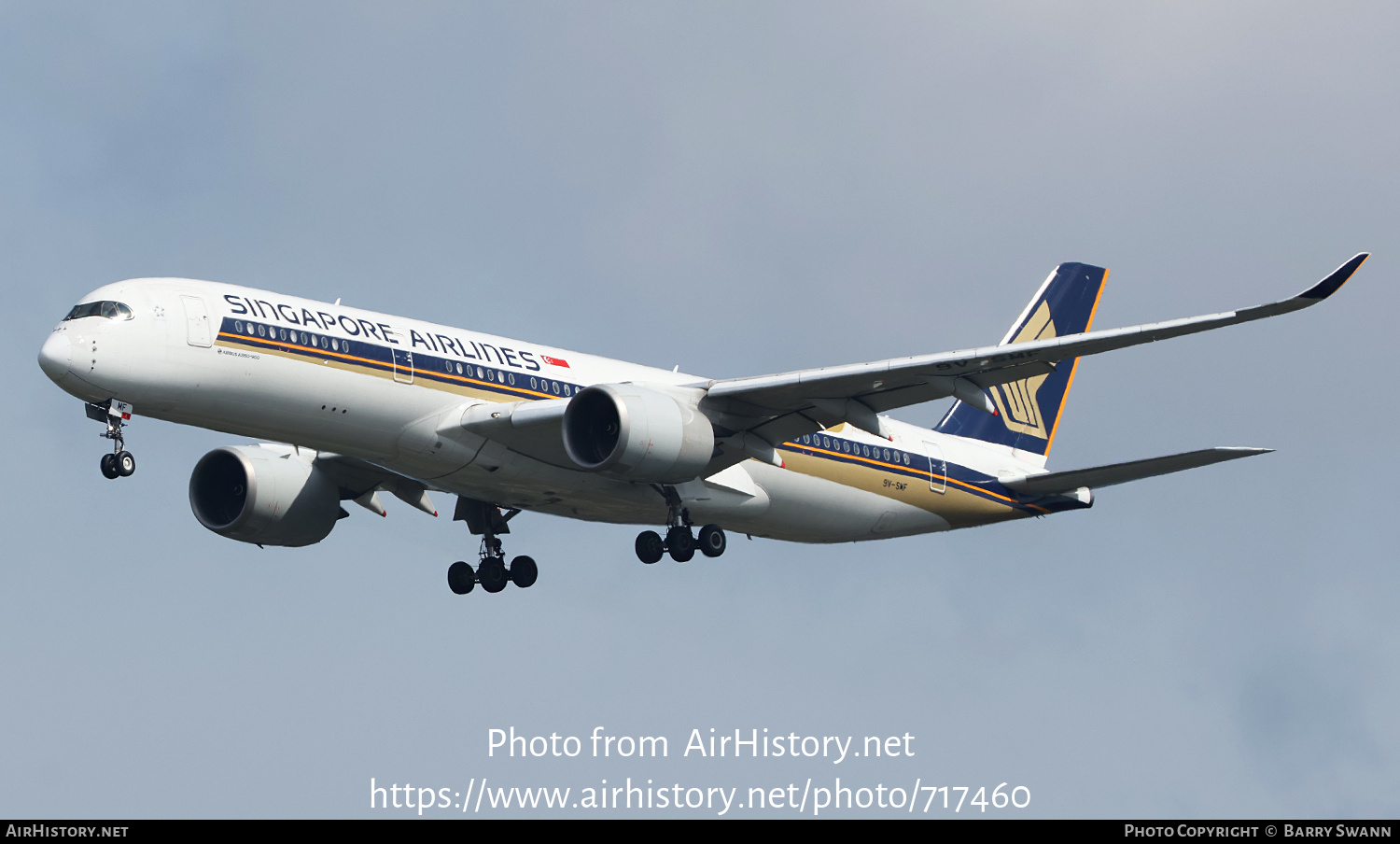 Aircraft Photo of 9V-SMF | Airbus A350-941 | Singapore Airlines | AirHistory.net #717460