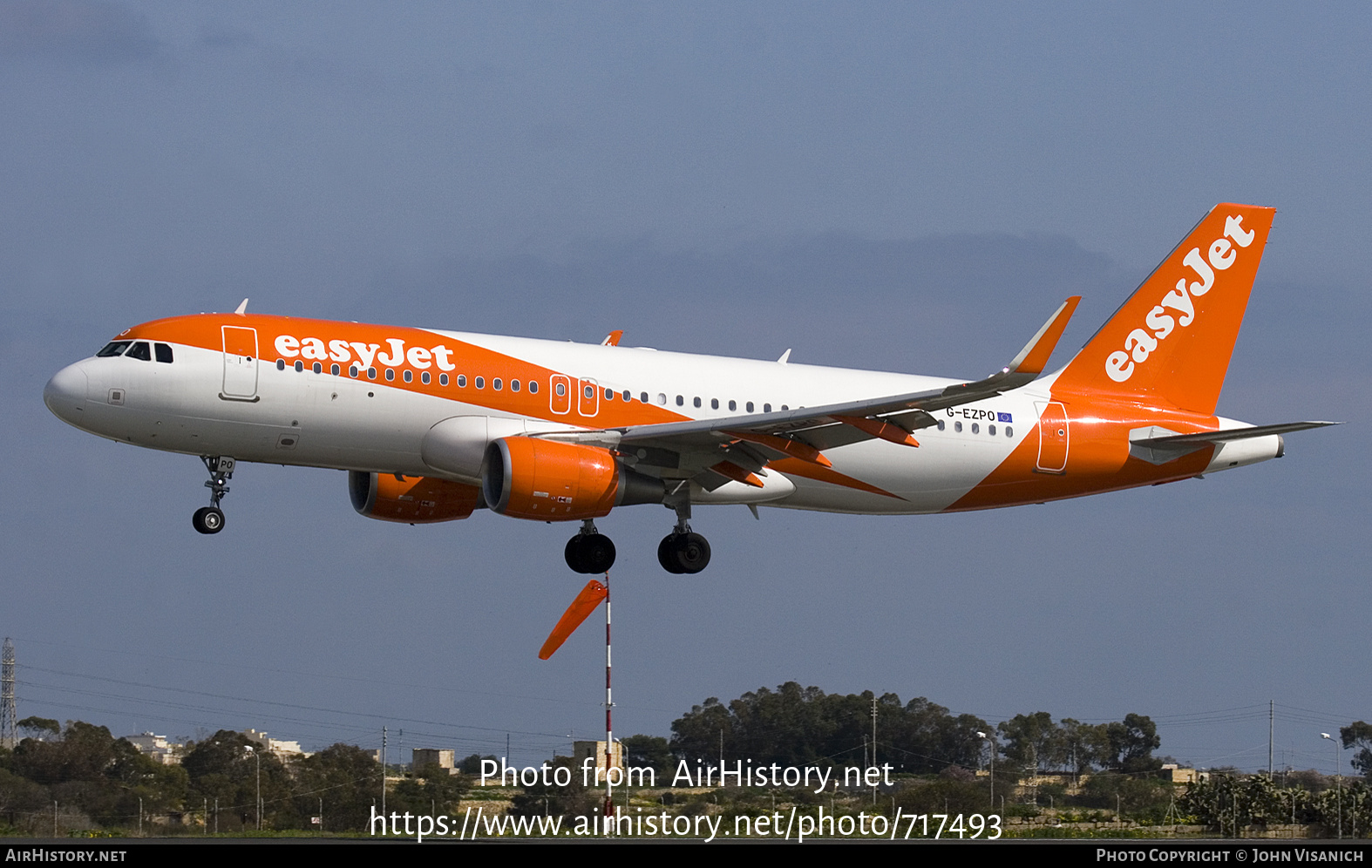 Aircraft Photo of G-EZPO | Airbus A320-214 | EasyJet | AirHistory.net #717493