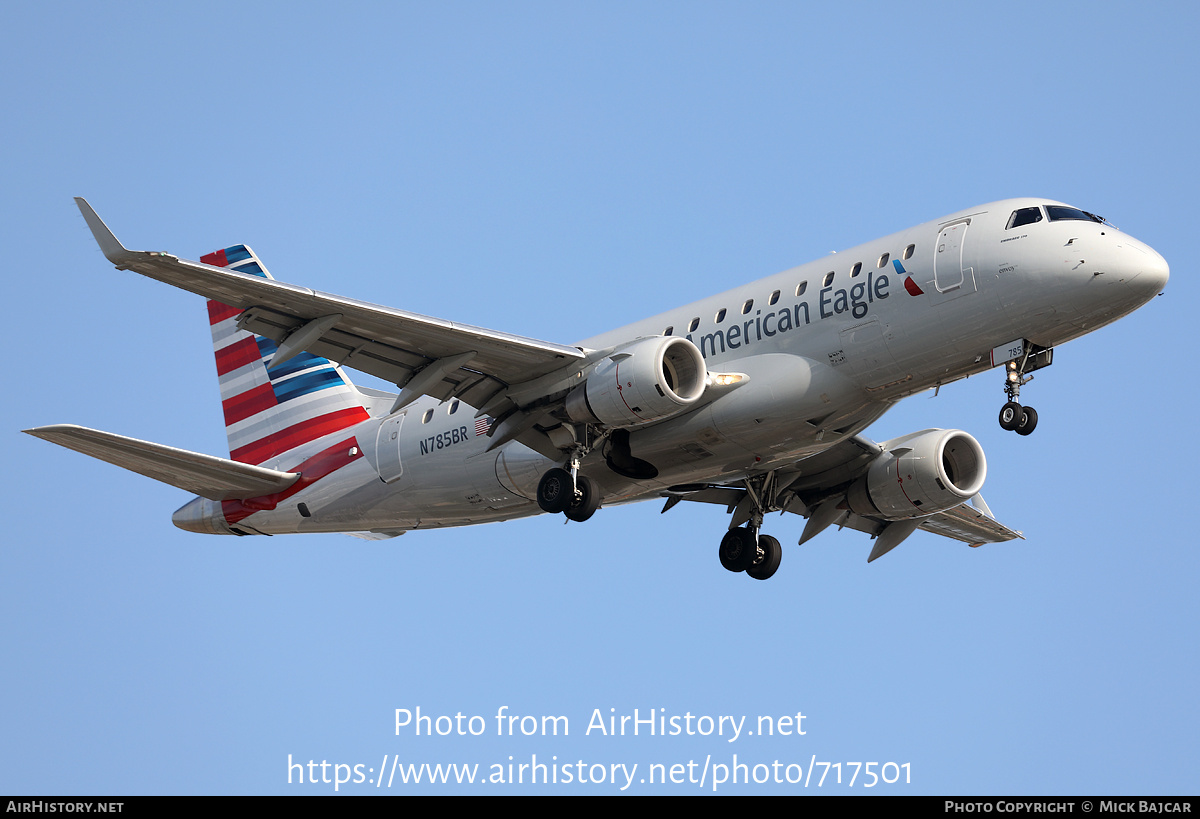 Aircraft Photo of N785BR | Embraer 170SE (ERJ-170-100SE) | American Eagle | AirHistory.net #717501