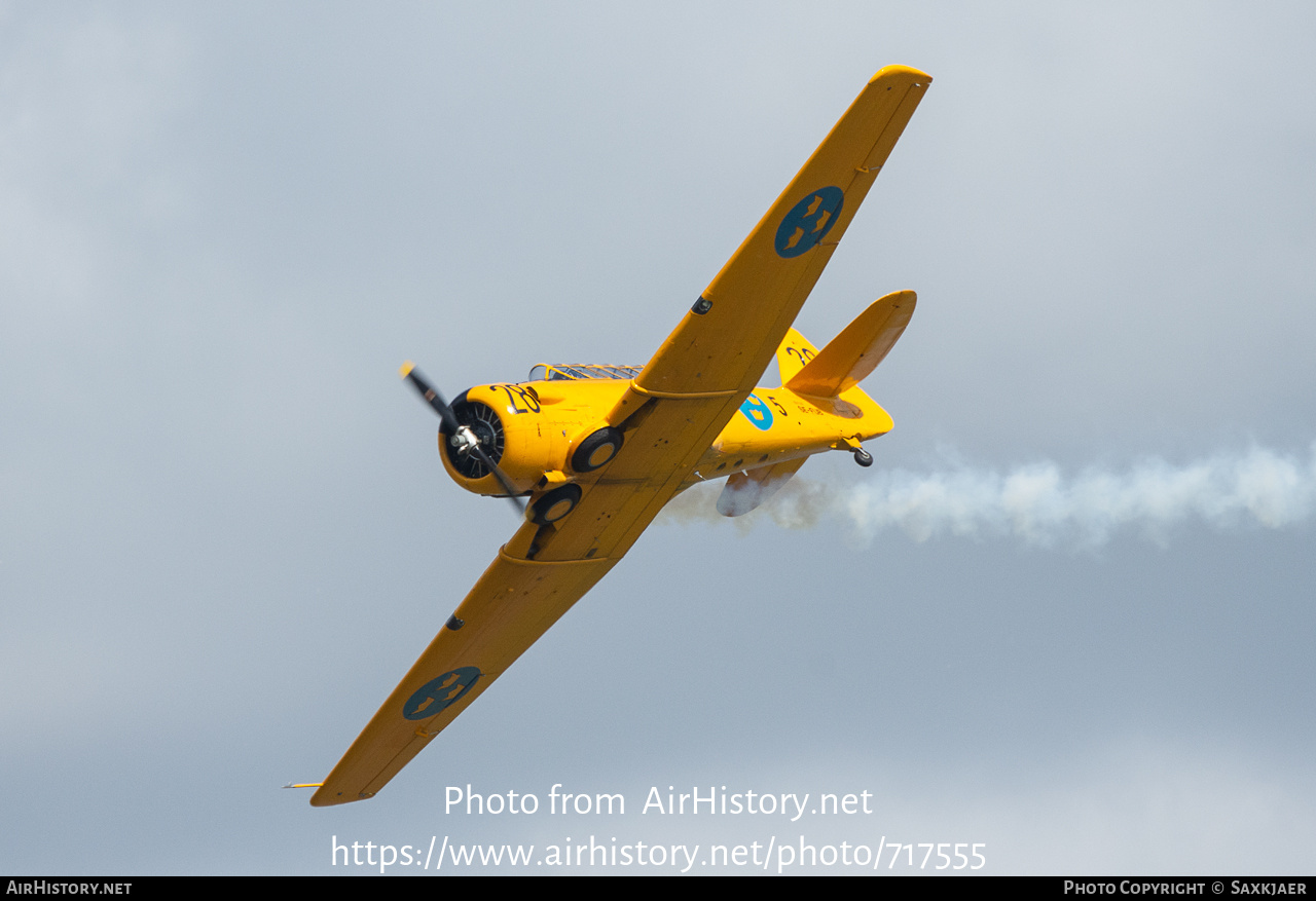 Aircraft Photo of SE-FUB / 16028 | North American AT-16 Harvard IIB | Sweden - Air Force | AirHistory.net #717555