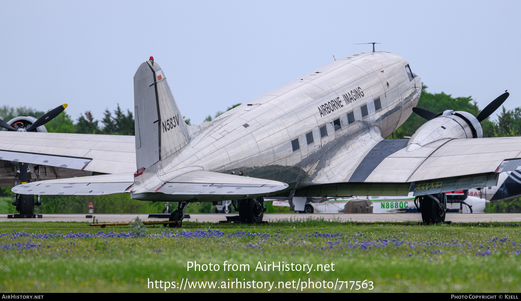 Aircraft Photo of N583V | Douglas DC-3(C) | Airborne Imaging | AirHistory.net #717563