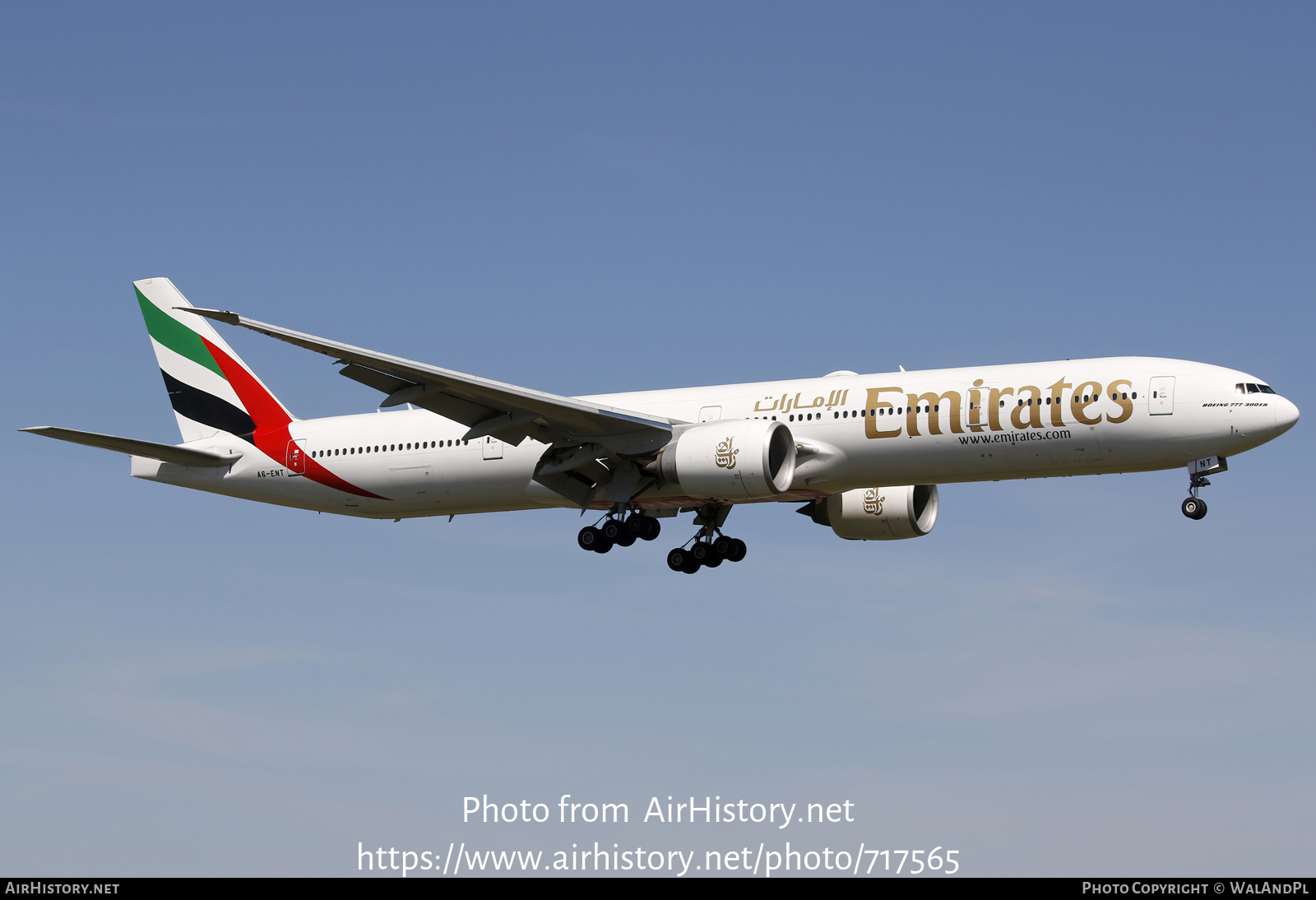 Aircraft Photo of A6-ENT | Boeing 777-31H/ER | Emirates | AirHistory.net #717565