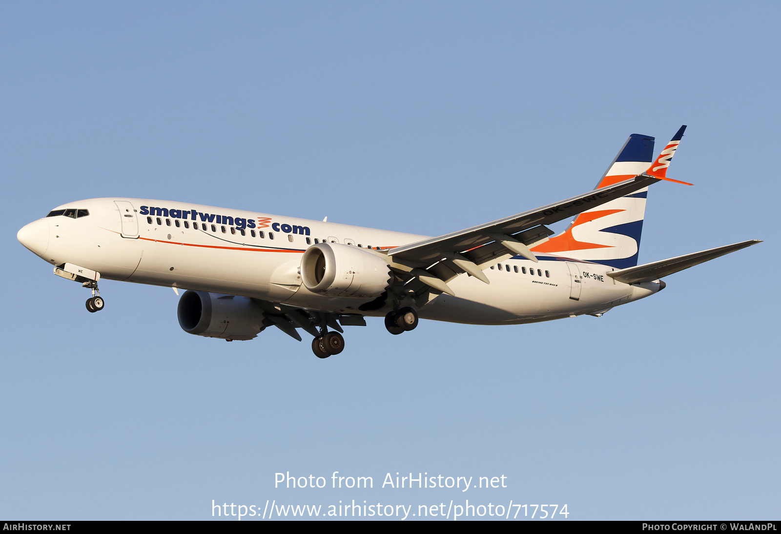 Aircraft Photo of OK-SWE | Boeing 737-8 Max 8 | Smartwings | AirHistory.net #717574