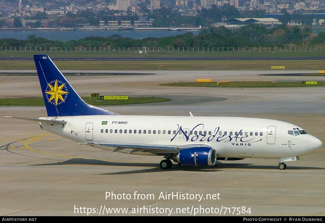 Aircraft Photo of PT-MND | Boeing 737-53A | Nordeste Linhas Aereas | AirHistory.net #717584