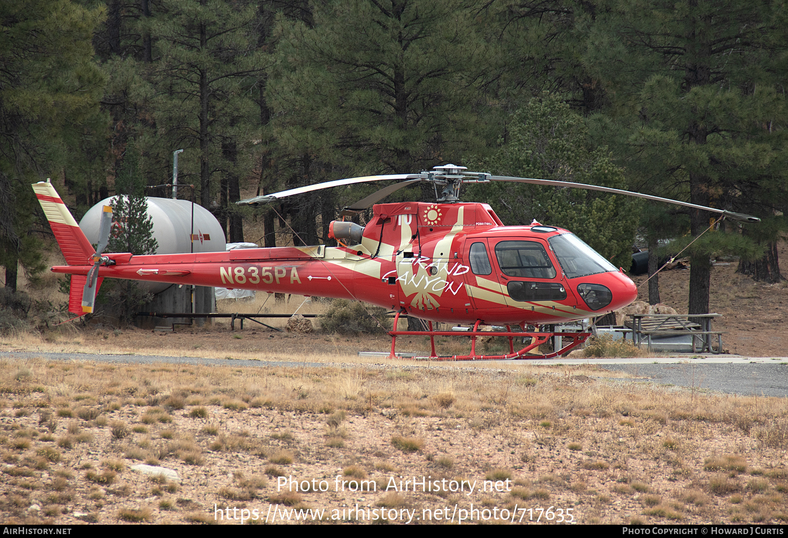 Aircraft Photo of N835PA | Eurocopter AS-350B-3E Ecureuil | Papillon Grand Canyon Helicopters | AirHistory.net #717635