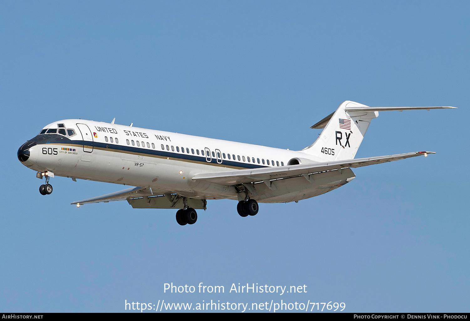 Aircraft Photo of 164605 | McDonnell Douglas C-9B Skytrain II | USA - Navy | AirHistory.net #717699