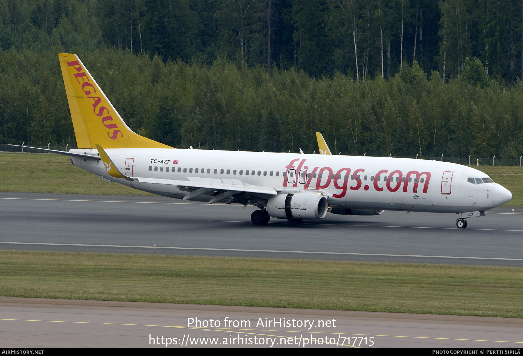 Aircraft Photo of TC-AZP | Boeing 737-82R | Pegasus Airlines | AirHistory.net #717715