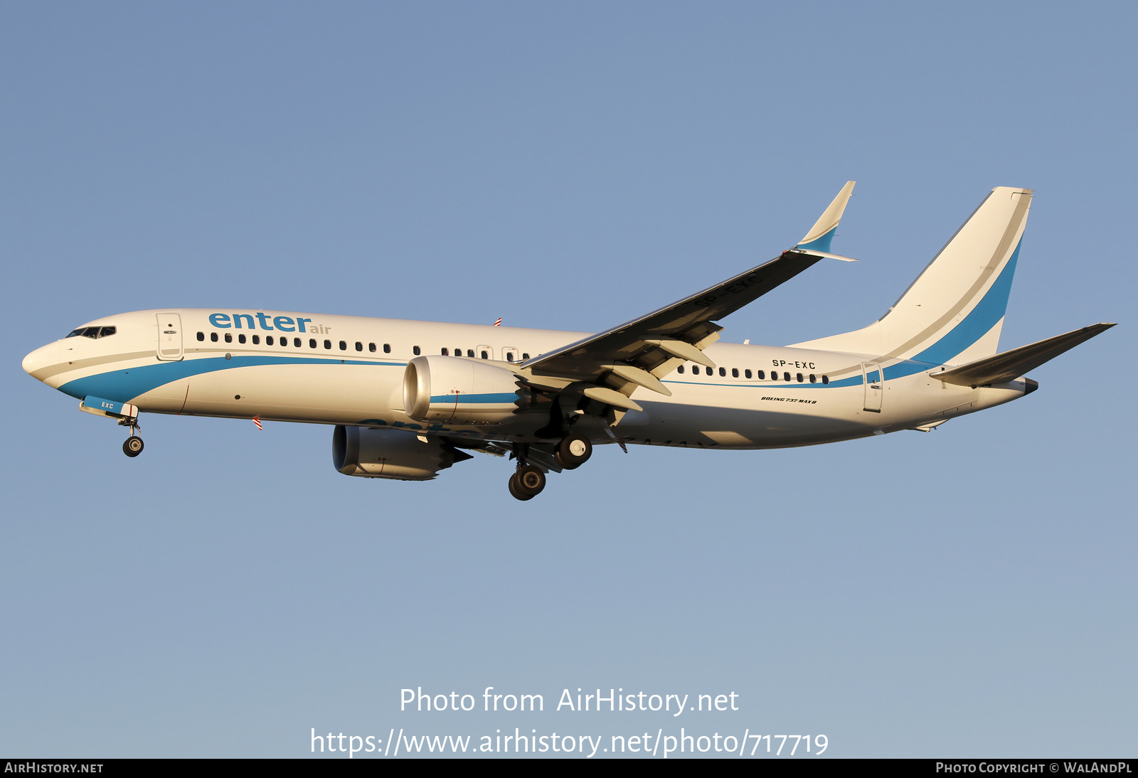 Aircraft Photo of SP-EXC | Boeing 737-8 Max 8 | Enter Air | AirHistory.net #717719