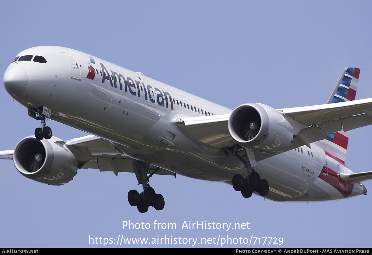 Aircraft Photo of N841AN | Boeing 787-9 Dreamliner | American Airlines | AirHistory.net #717729