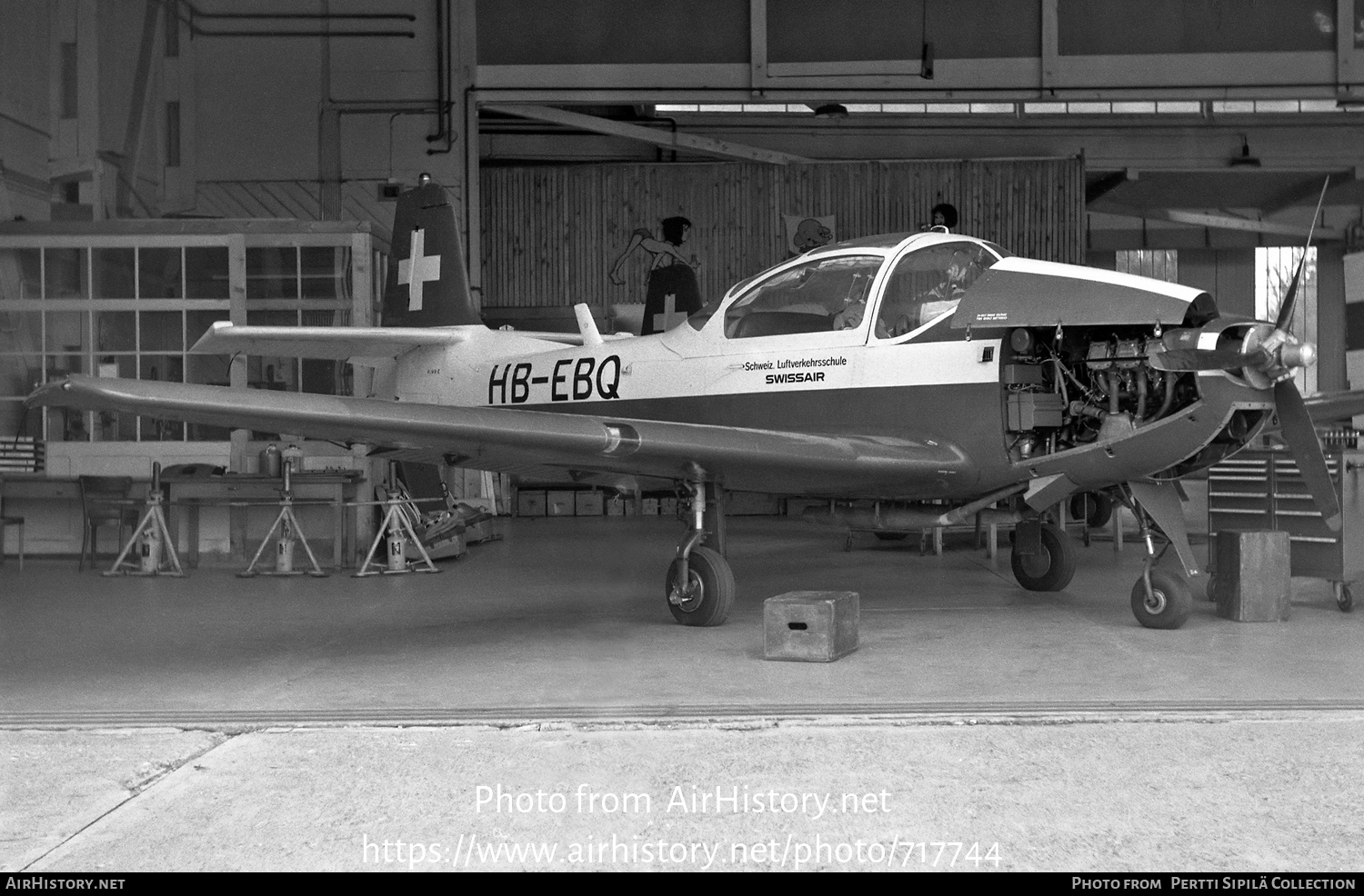 Aircraft Photo of HB-EBQ | Piaggio P-149E | Swissair - Schweizerische Luftverkehrsschule | AirHistory.net #717744