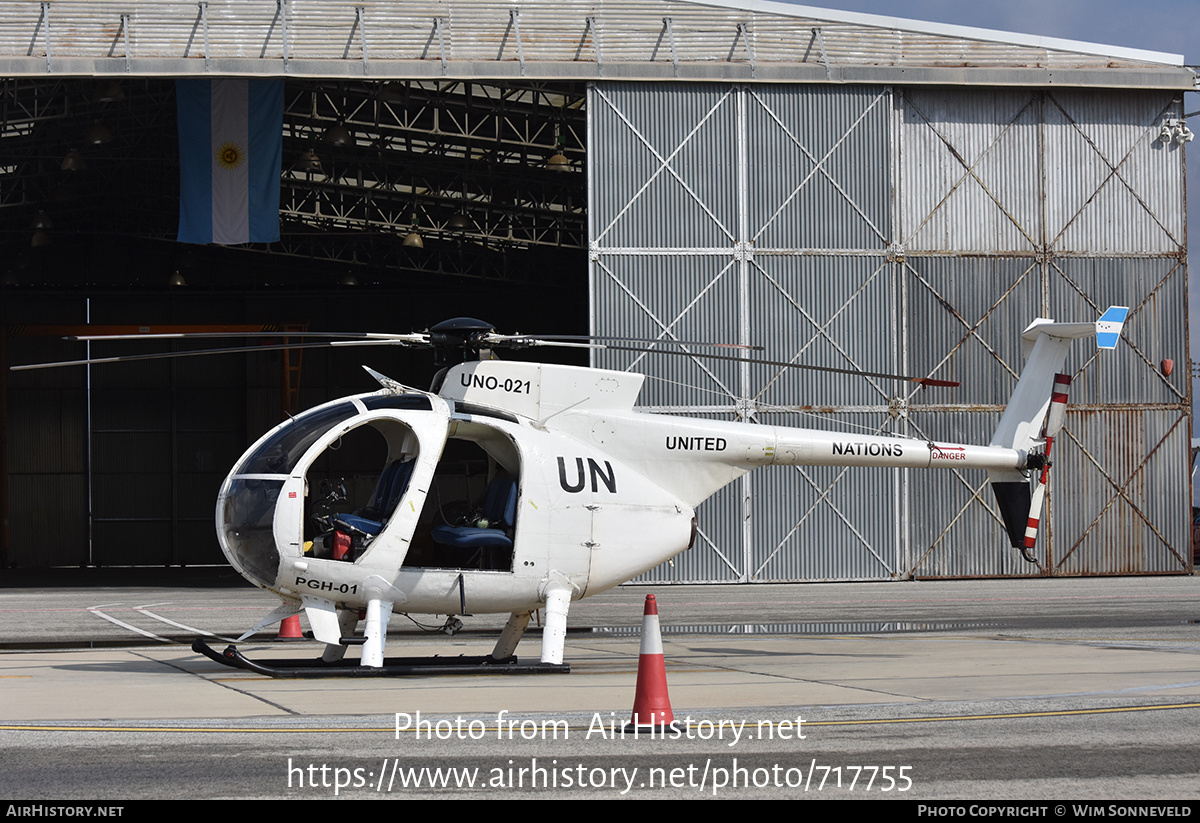 Aircraft Photo of PGH-01 / UNO-21 | Hughes 500D (369D) | United Nations | AirHistory.net #717755