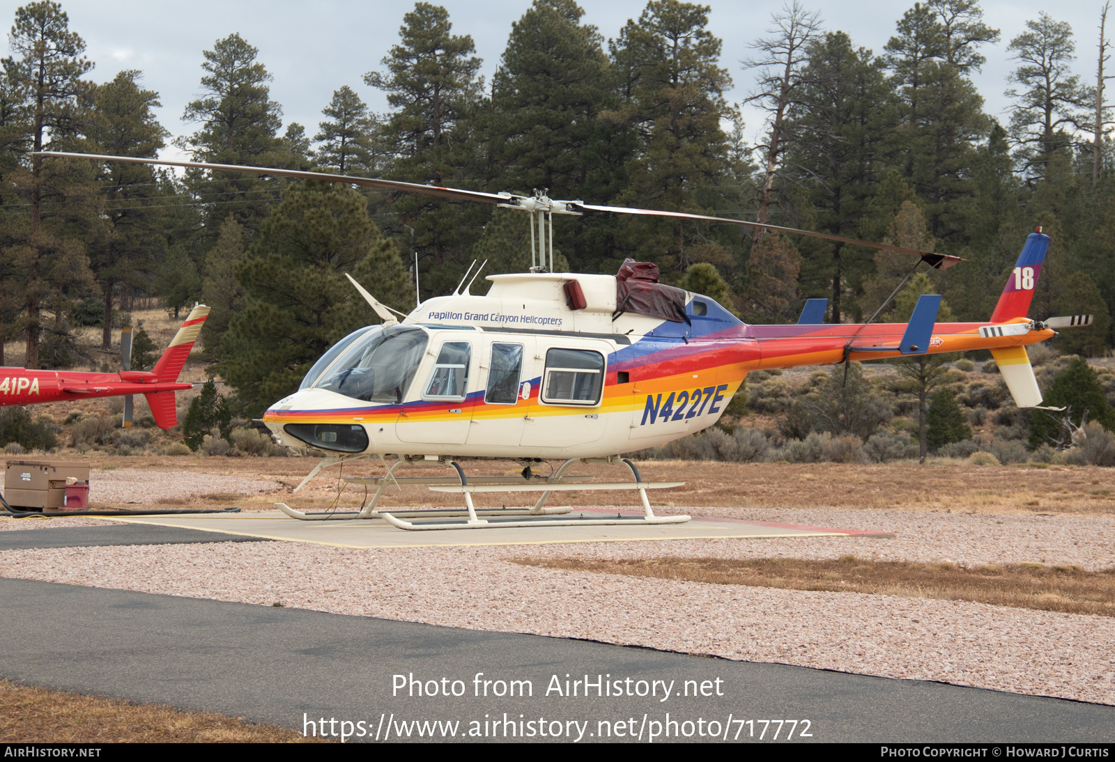 Aircraft Photo of N4227E | Bell 206L-1 LongRanger II | Papillon Grand Canyon Helicopters | AirHistory.net #717772