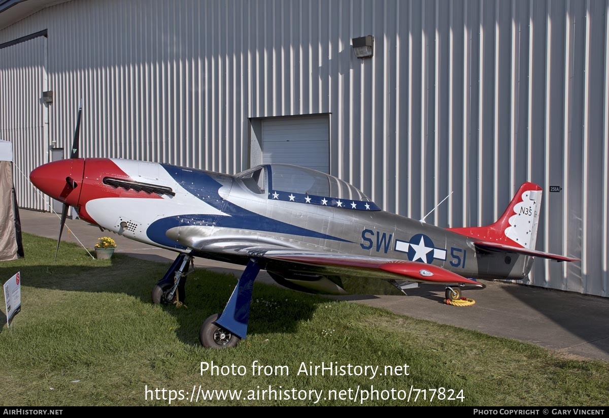 Aircraft Photo of N351GH | ScaleWings SW-51 Mustang | USA - Air Force | AirHistory.net #717824