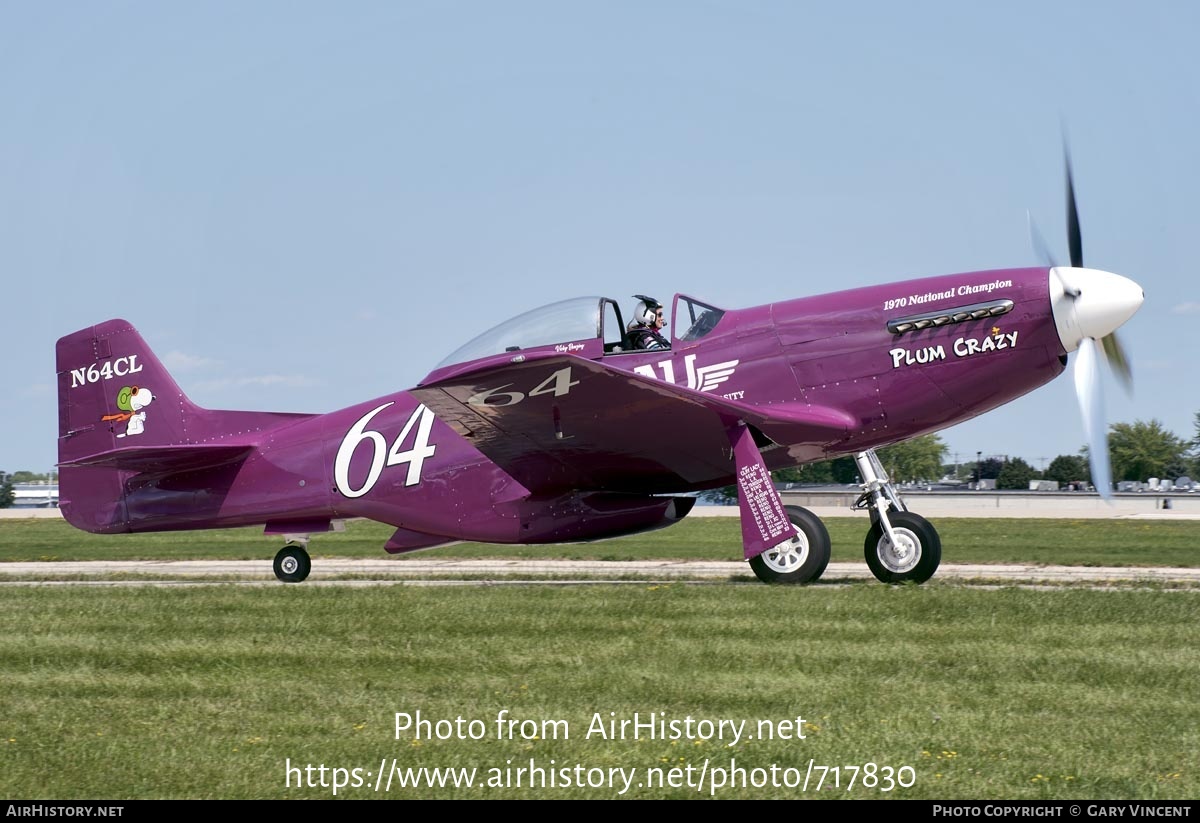 Aircraft Photo of N64CL | North American P-51D Mustang | AirHistory.net #717830