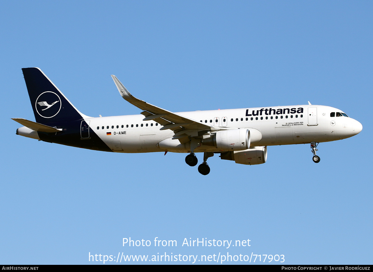 Aircraft Photo of D-AIWE | Airbus A320-214 | Lufthansa | AirHistory.net #717903