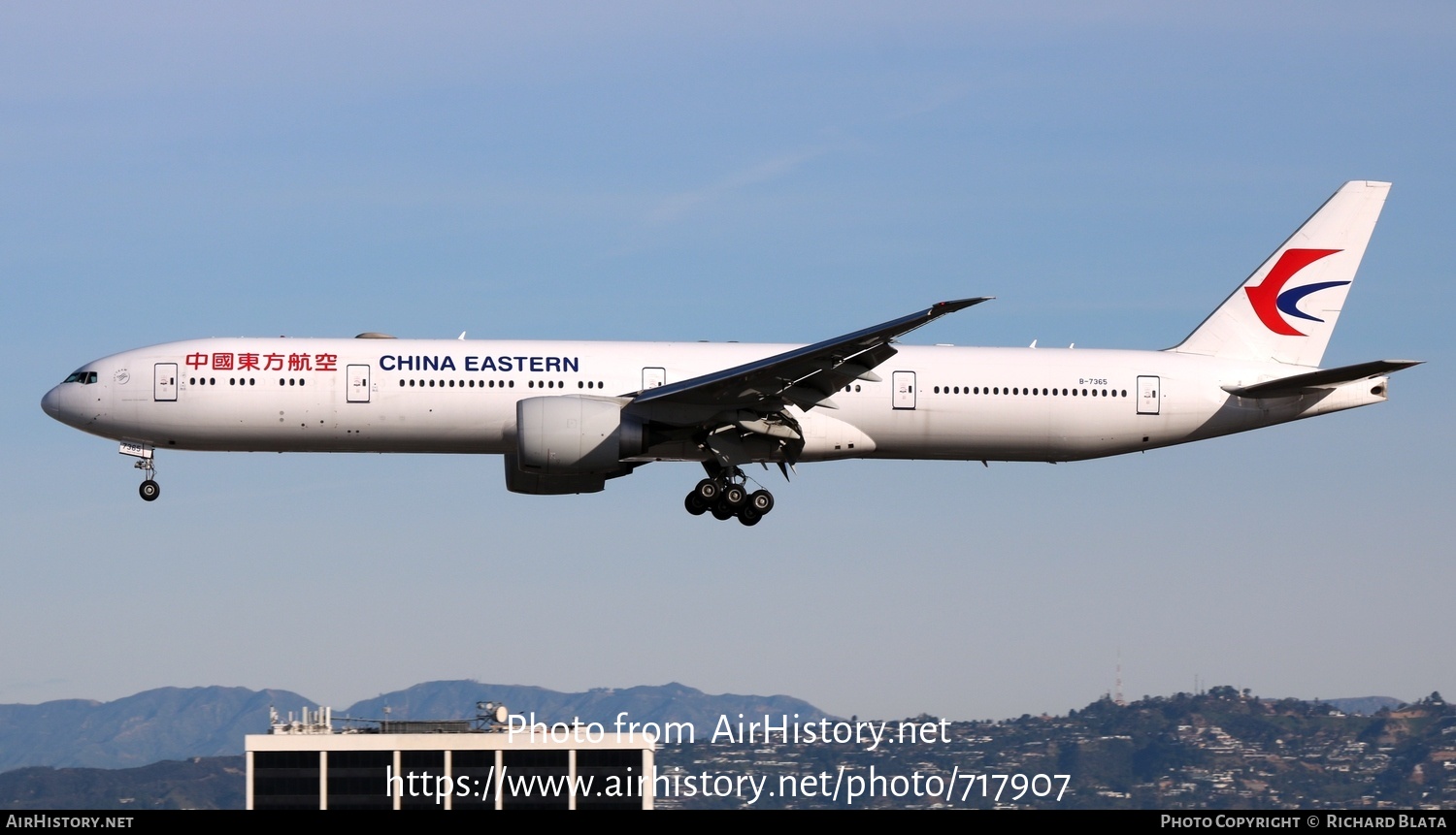 Aircraft Photo of B-7365 | Boeing 777-39P/ER | China Eastern Airlines | AirHistory.net #717907